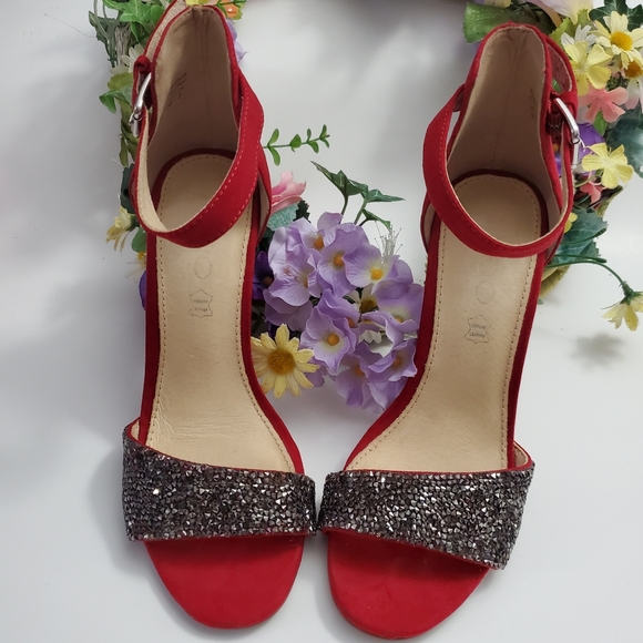 Aldo Red Sparkle Shoes - Picture 6 of 12